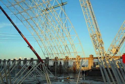 姜堰大门网架工程